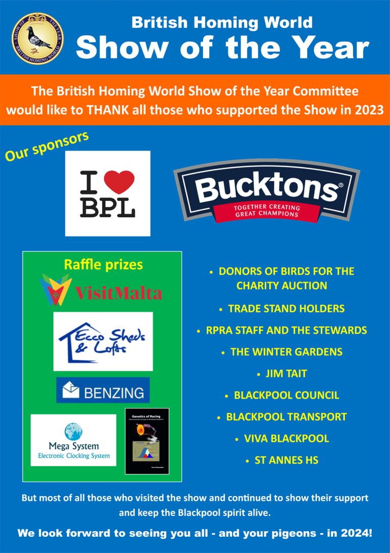 The 2023 Show Thank You! The BHW Show of the Year 2024